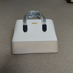 Kate Spade, 11.5" x 9" x 5.5", Black, White, Tan